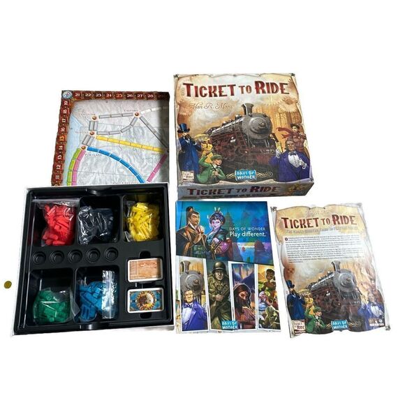 Ticket to Ride Alan R Moon Train Adventure Board Game Complete - Picture 1 of 7